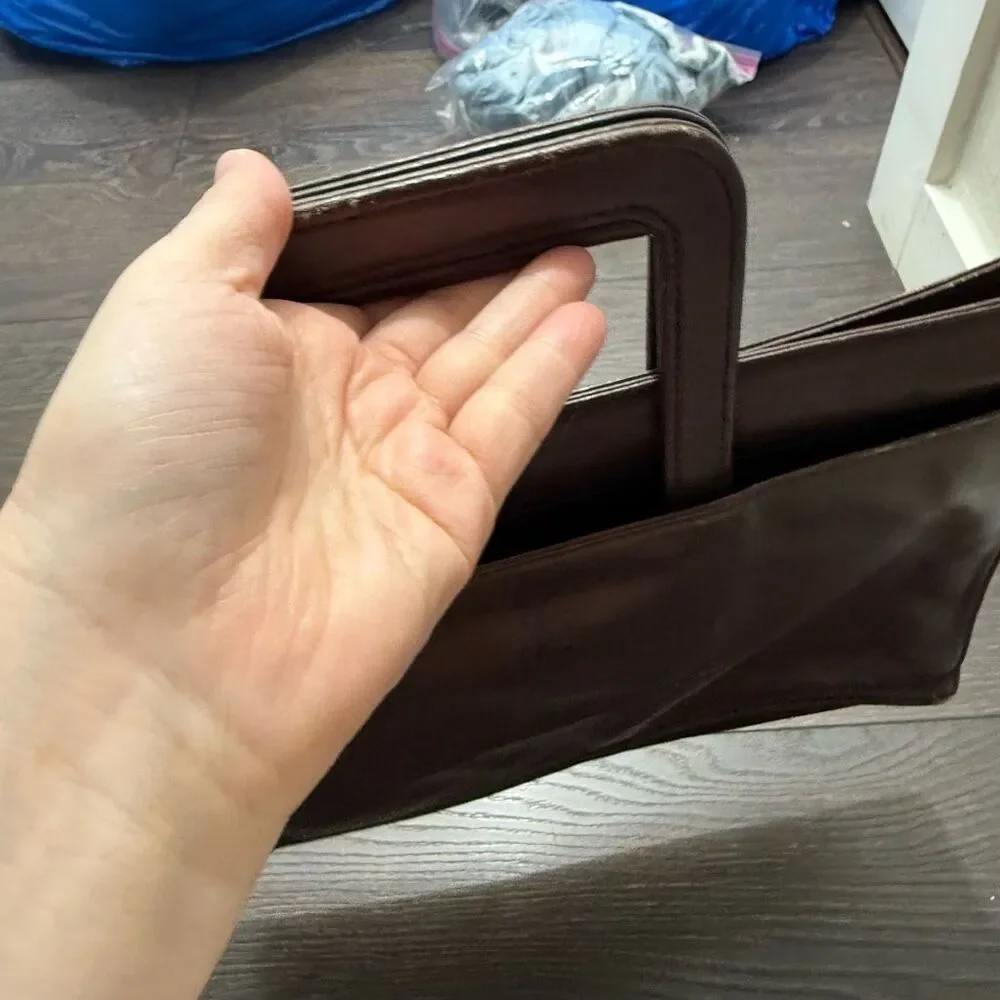 Vintage Rare YSL Yves Saint Laurent Brown Portfolio Briefcase Bag